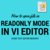 vim open file in read only mode