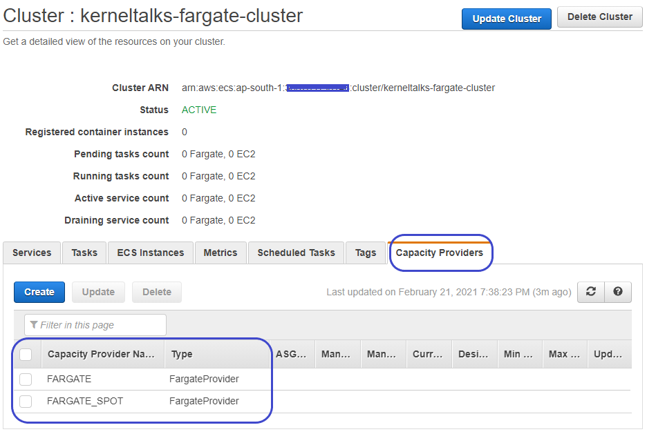 How to add Capacity Providers in the existing ECS Cluster? - Kernel Talks