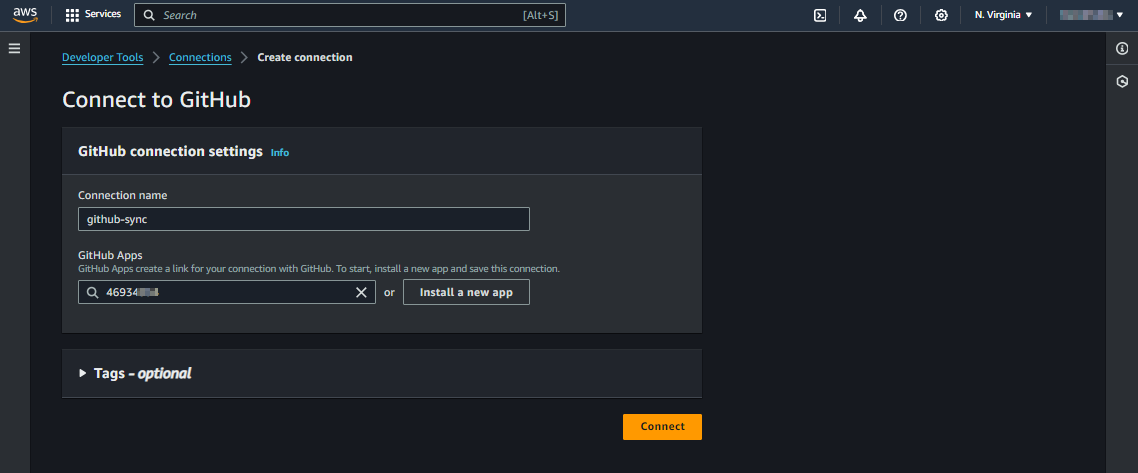 How to add a GitHub connection from an AWS account? - Kernel Talks